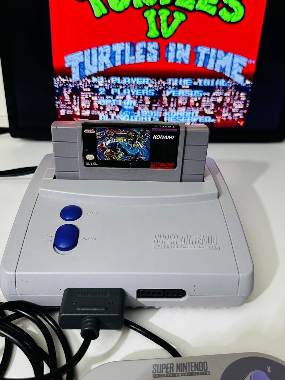 Teenage Mutant Ninja Turtles IV Turtles In Time For Super Nintendo Video Game